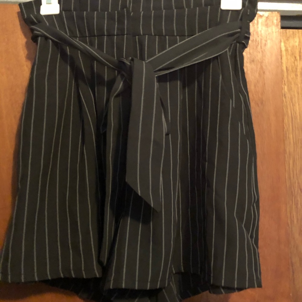 Black and white pinstripe size 10 shorts
